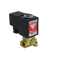Brass 1/8" BSPP 3W Normally Closed 24VAC 5.5W NBR Orifice: 1.6mm 15 Bar + MO | GEM-A-21033E2-341