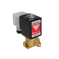 Brass 1/4" BSPP 2W NO 24V DC 5.5W EPDM 2.0mm 10 Bar + MO + LED DIN PLUG | GEM-A-22024E2-372 OXY