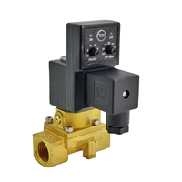 Brass Auto Drain Solenoid Valve with Timer On 0.5 - 10 sec Off 0.5-45 min 24V -240V AC (50-60Hz) / DC