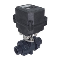 1/2 - 2” BSP UPVC Fast Acting Electric Actuated Ball Valve with Manual Override & Feedback