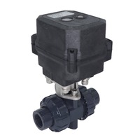 1/2 - 2” BSP UPVC Fast Acting Non Return Electric Actuated Ball Valve w/ Manual Override & FDBK