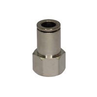 Straight Brass Nickel Plated Push-in Fitting Female to Tube