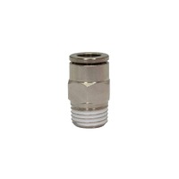 Straight Brass Nickel Plated Push-in Fitting Male to Tube