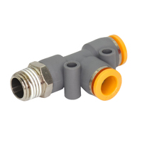 Run Tee Push-in Fitting Male to Tube