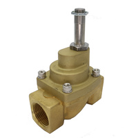 Clearance Brass 1" BSP 2 Way Normally Closed DC Valve Seal Polyurethane High Pressure & Steam