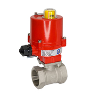 1 1⁄2” BSP SS316 Non Return Electric Actuated Ball Valve 24V AC / DC 4 Wires, MO & Visual Indicator | GQ-002-1222