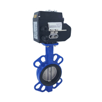 1 1⁄2” - 4" Flange Wafer Type, Ductile Iron Electric Actuated Butterfly Valve PTFE Seal