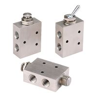 1/8" BSP 5/2 Pilot 2 Way Normally Closed Pneumatic Toggle Switch |  MVHA-41