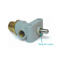 Brass Plunger Spring Return Pneumatic Valve Heavy Duty