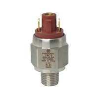 PMN | Stainless Steel Adjustable Diaphragm Pressure Switch with Push-on Terminal 1/8" - 1/4" BSPT