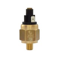 PMN | Brass Adjustable Diaphragm Pressure Switch with Push-on Terminal 1/8" - 1/4" BSP