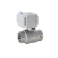 1/4" - 2" BSP Stainless Steel Electric Actuated Ball Valve with MO and Visual Indicator
