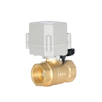 1/2"- 1" BSP Brass Timer Electric Actuated Ball Valve with 2 Wires with MO and Visual Indicator