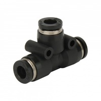 Union Tee Pneumatic Push-in Fitting Tube to Tube 4mm 6mm 8mm 10mm & 12mm